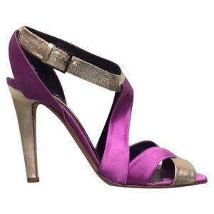 purple and gold heels